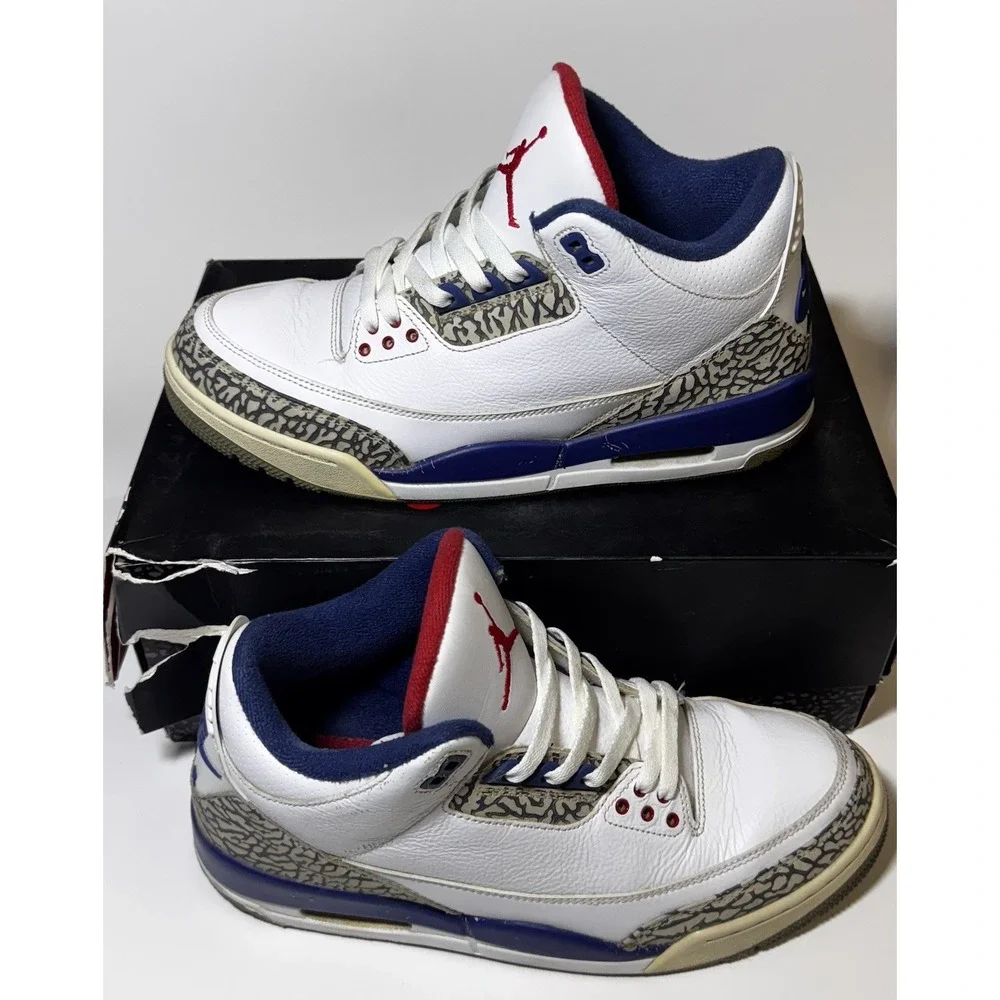 Nike Air Jordan 3 Retro True Blue Men's Size 10 - Fast Shipping